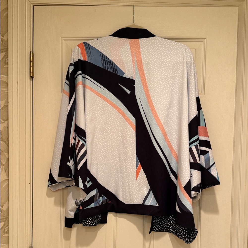 Chico's Multicolor Cape Jacket Reversible ( You C… - image 3